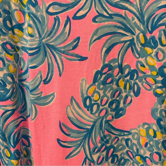 NWT Lilly Pulitzer Jannie V neck Dress Large Pelican Pink - Picture 8 of 9